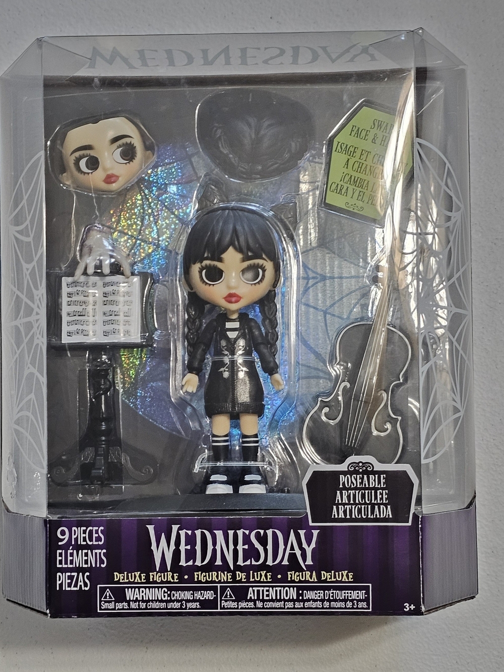 Wednesday Deluxe Poseable Doll - Black
